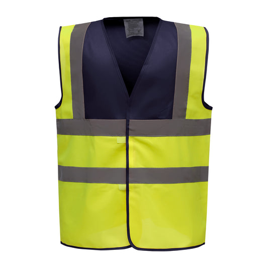GILET HAUTE VISIBILITÉ LUX | NAVY YELLOW