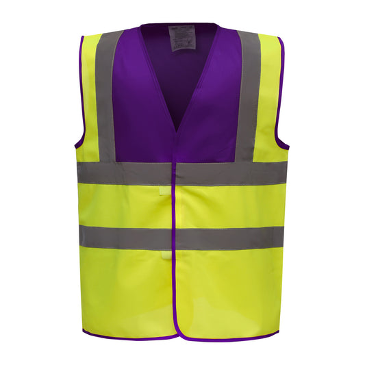 GILET HAUTE VISIBILITÉ LUX | PURPLE YELLOW