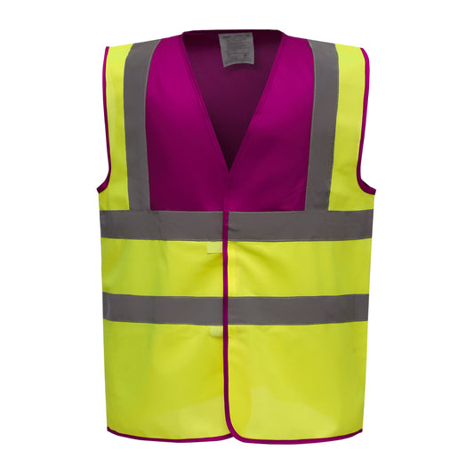 GILET HAUTE VISIBILITÉ LUX | RASPBERRY YELLOW