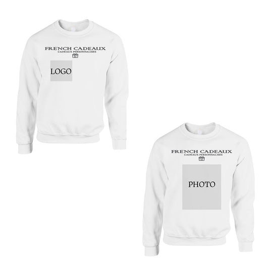 SWEAT SANS CAPUCHE | LOGO ET PHOTO
